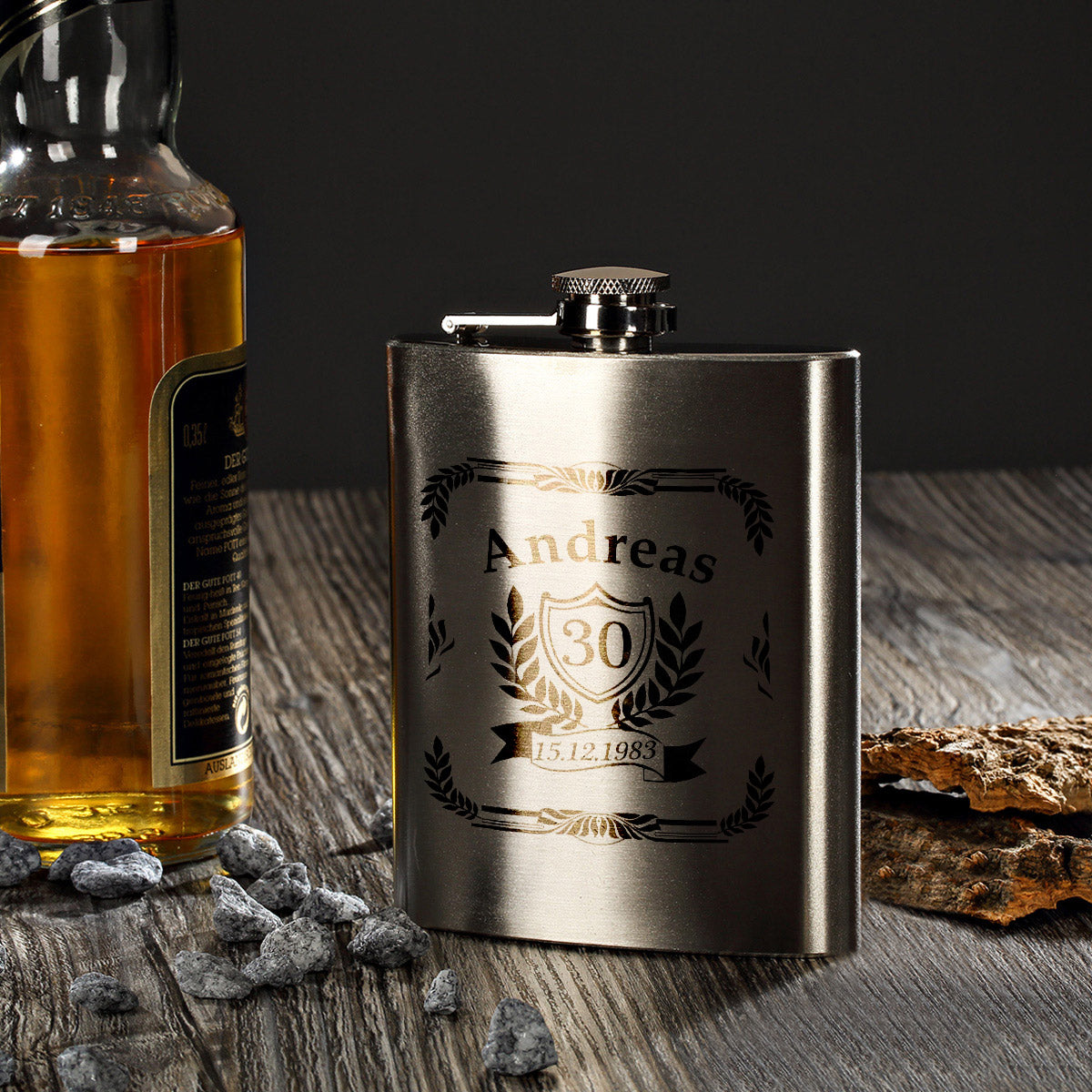 Personalisierter Flachmann mit Gravur