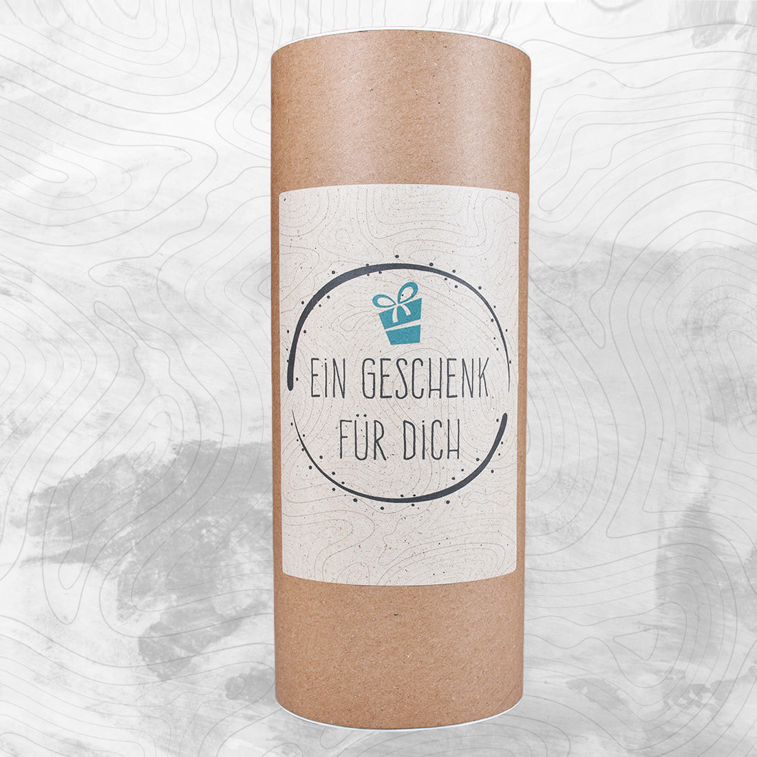 Geschenkhülse Geschenkverpackung Natur 9x26cm