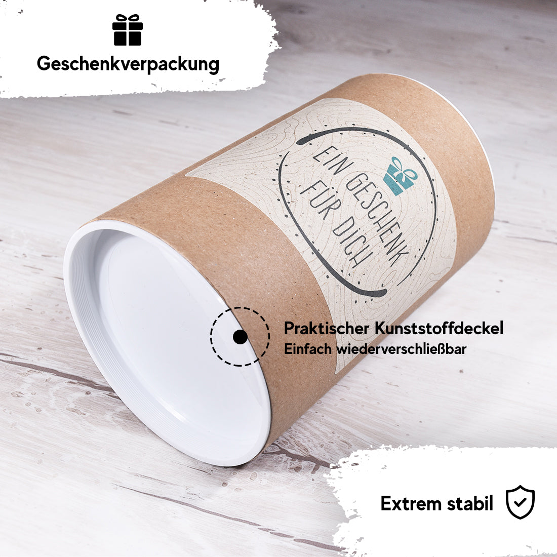 Geschenkhülse Geschenkverpackung Natur 9x14cm