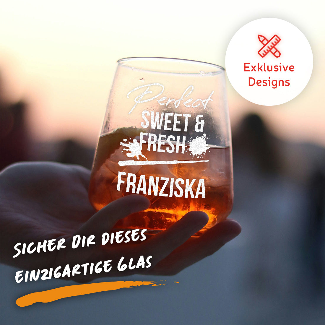 Aperitif Glas 425 ml personalisiert mit personalisierter Gravur