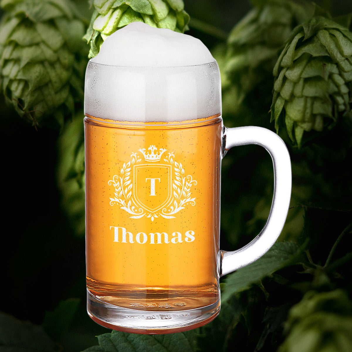 Maßkrug 1 Liter Oktoberfest mit Wunschgravur