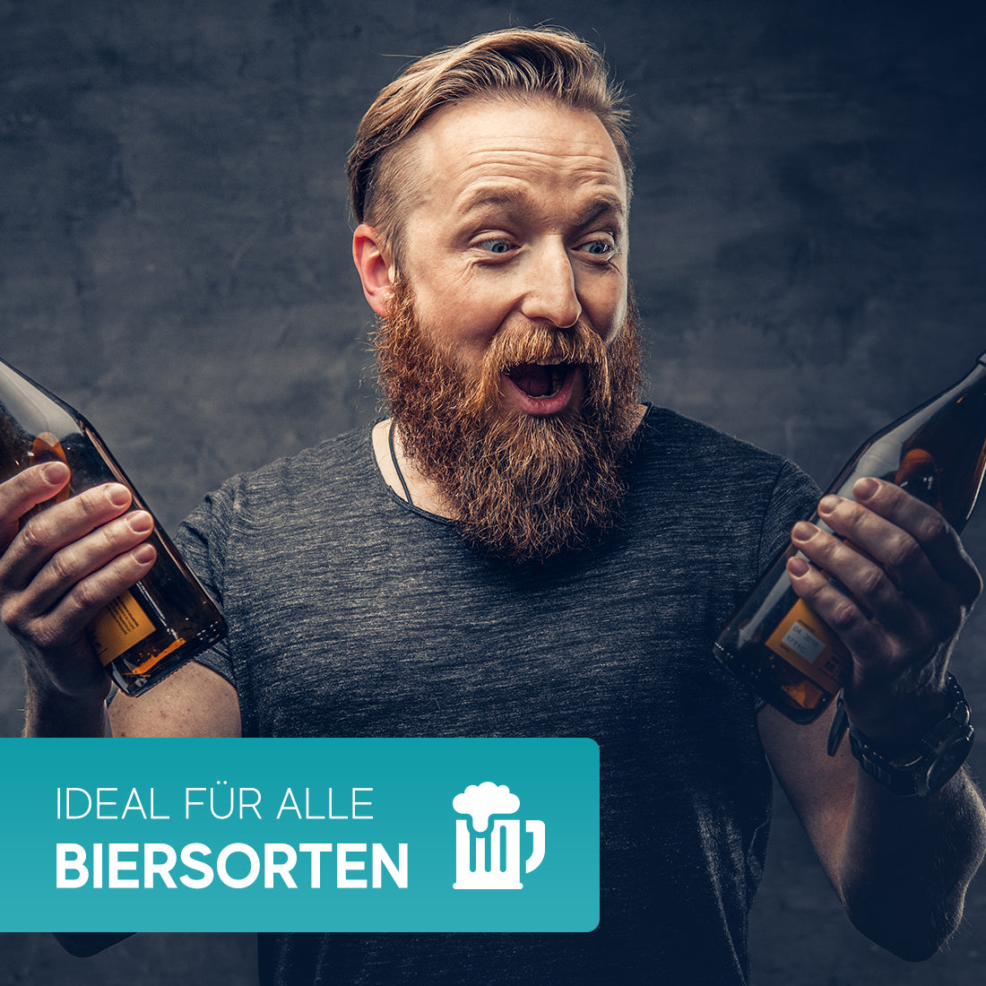 Bierkrug 0,5 Liter mit Gravur "Bierkönig" personalisiert