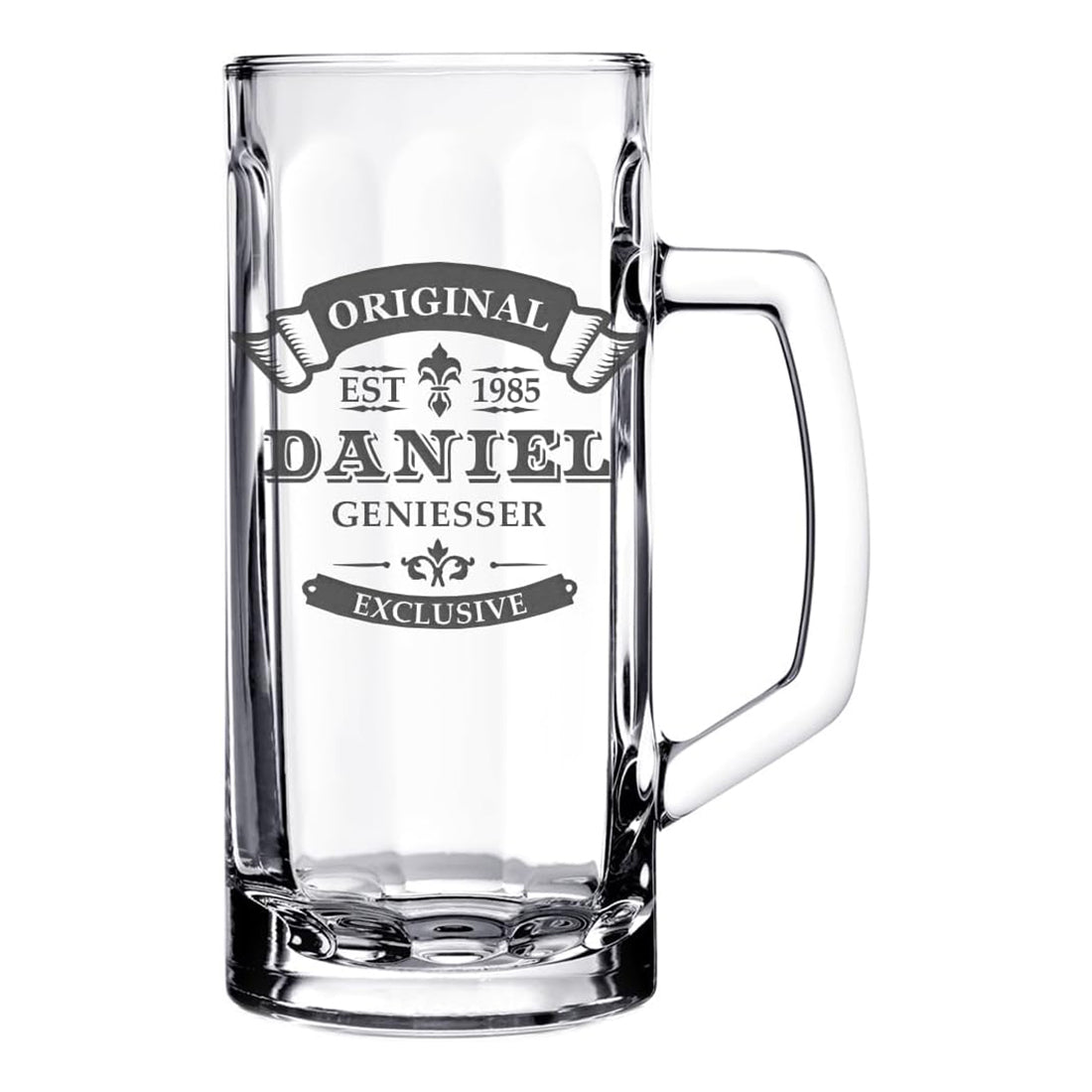 Personalisierter Bierkrug mit Gravur 0,5 Liter - Original Exklusive