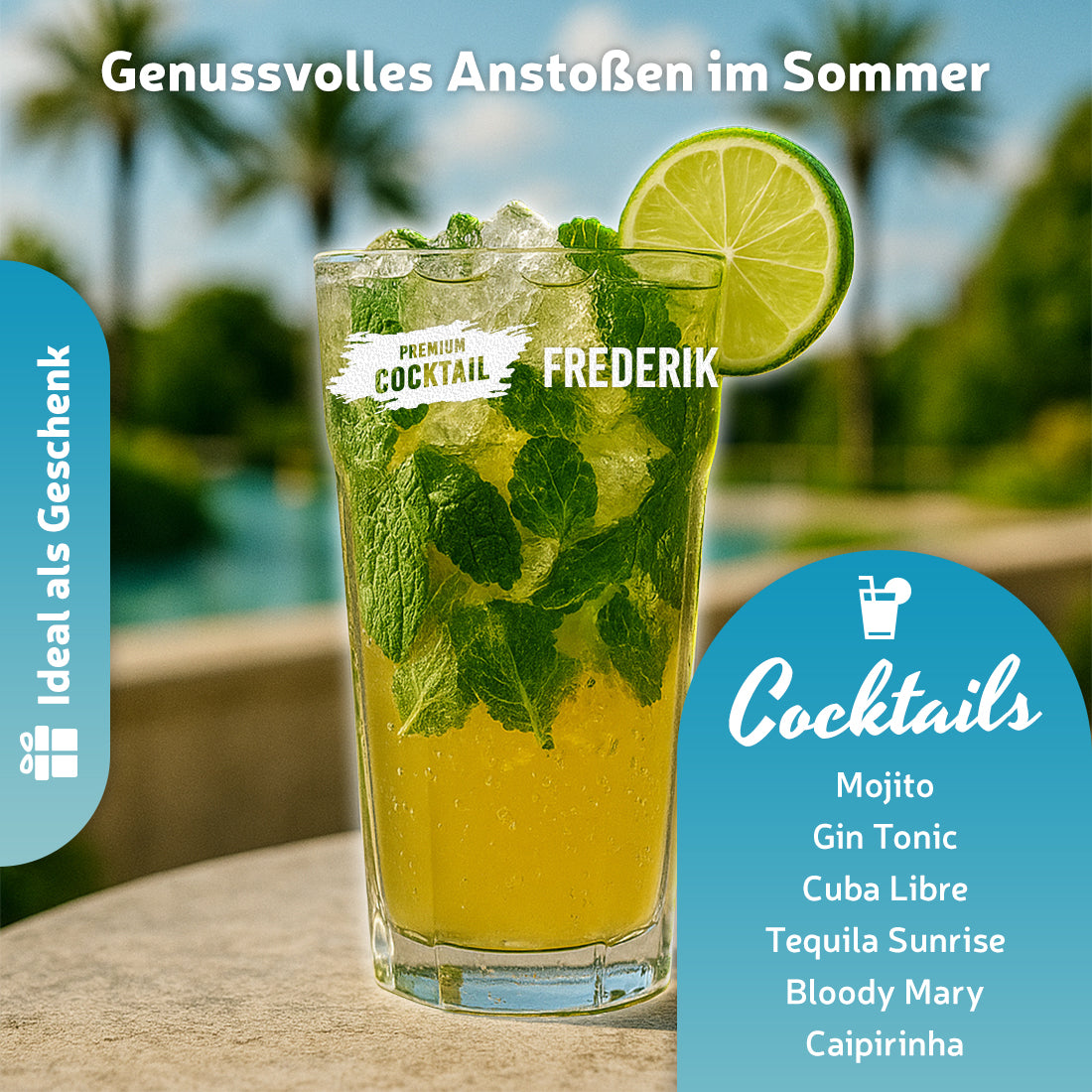 Cocktailglas 480 ml mit personalisierter Gravur