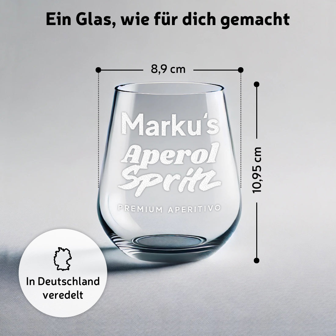 Aperitif Cocktailglas 425 ml für Drinks mit Gravur - Personalisiert
