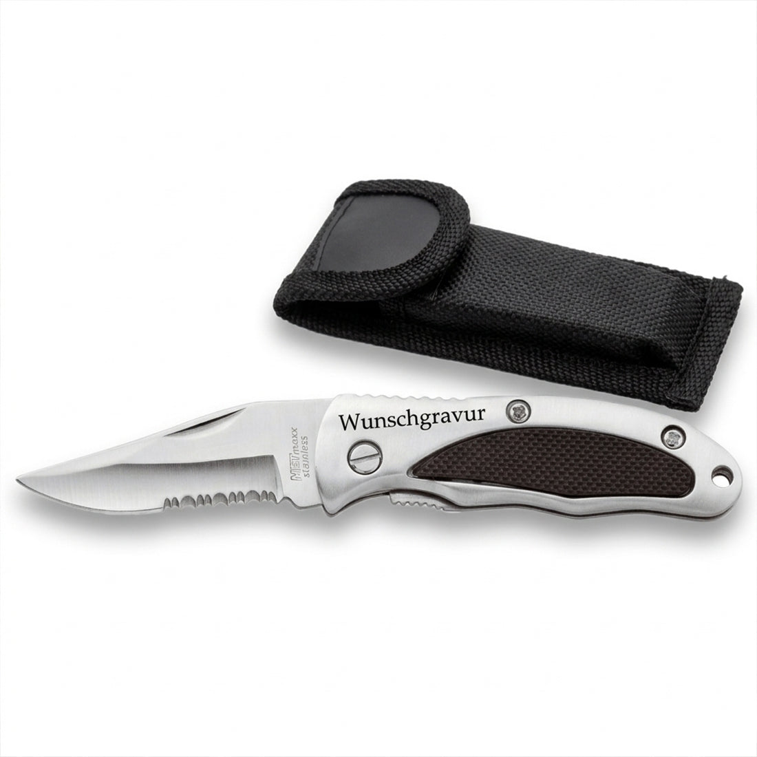 Klappmesser mit Gravur - Einhandmesser inkl. Etui