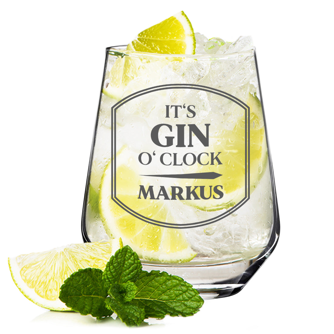 Gin Tonic Glas 425 ml mit personalisierter Gravur - das perfekte Geschenk
