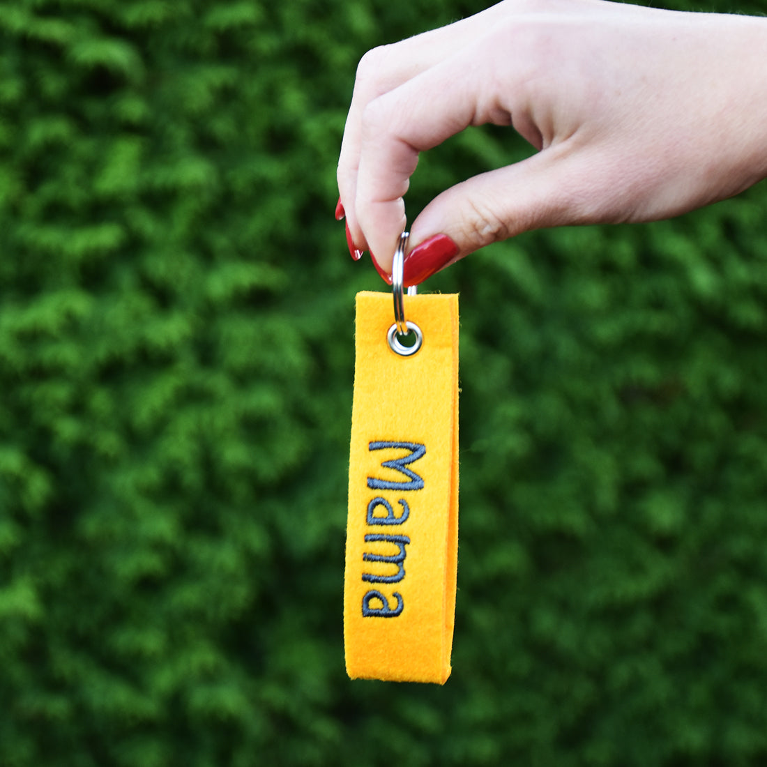 Filz Schlüsselanhänger mit Stick personalisiert