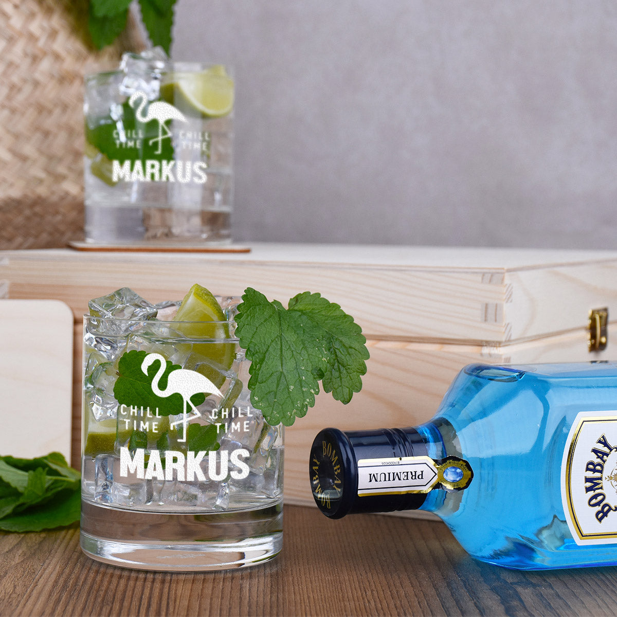 6-teiliges Gin Geschenkset mit personalisierter Gravur