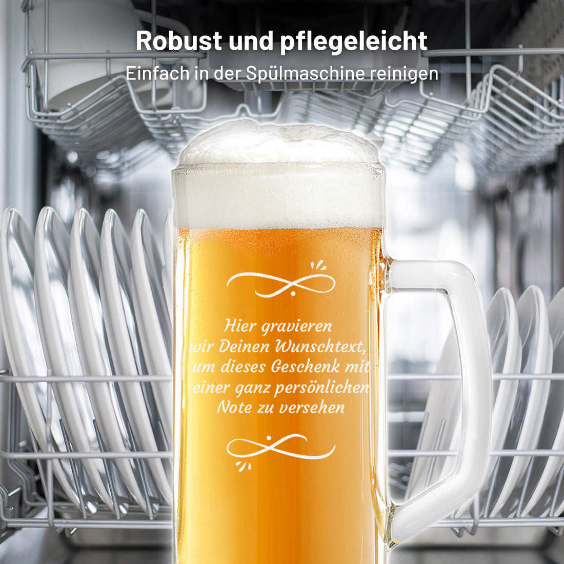 Premium Bierkrug 0,5l mit Wunschtext – Das persönliche Männergeschenk