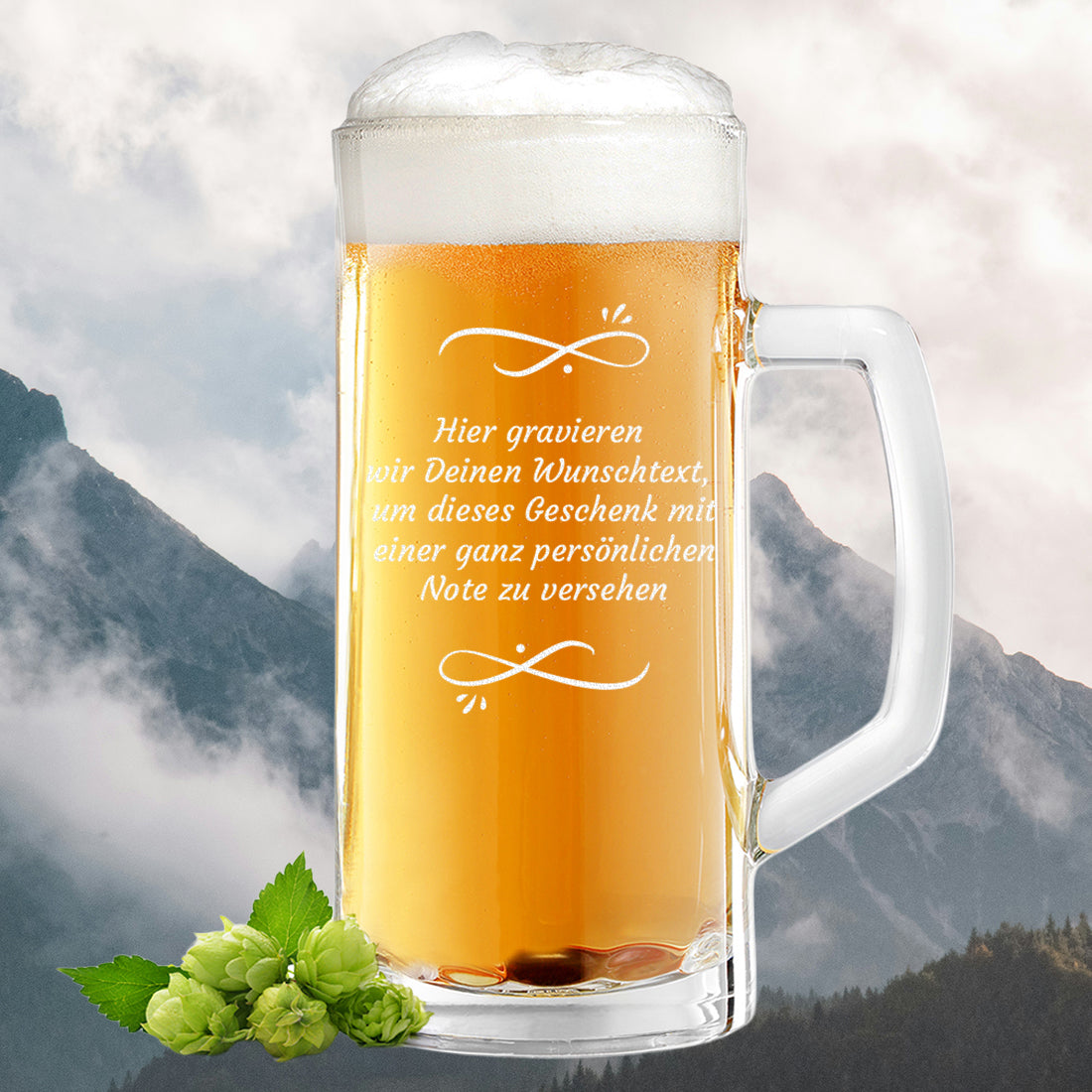 Premium Bierkrug 0,5l mit Wunschtext – Das persönliche Männergeschenk