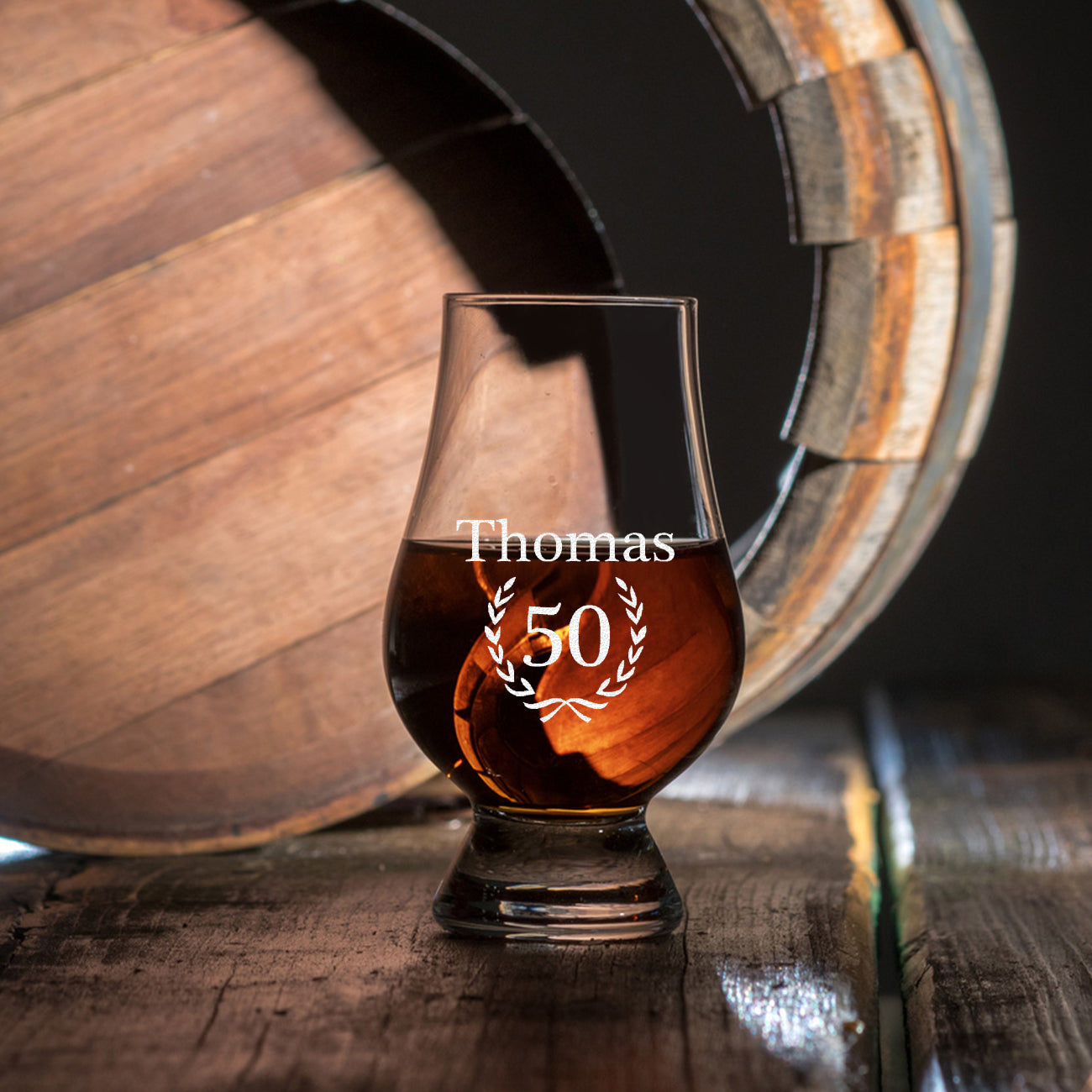 Nosing Glas 190 ml für Whisky mit Wunschgravur