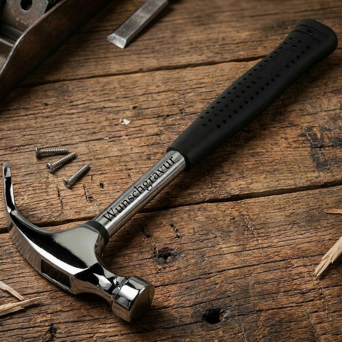 Personalisierter Feierabendhammer mit Wunschgravur | 2-in-1 Flaschenöffner & Hammer