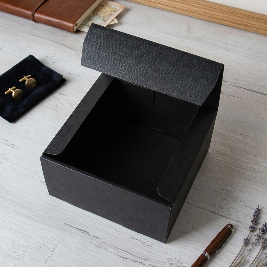 Premium-Präsentbox Schwarz (20x20x10 cm)