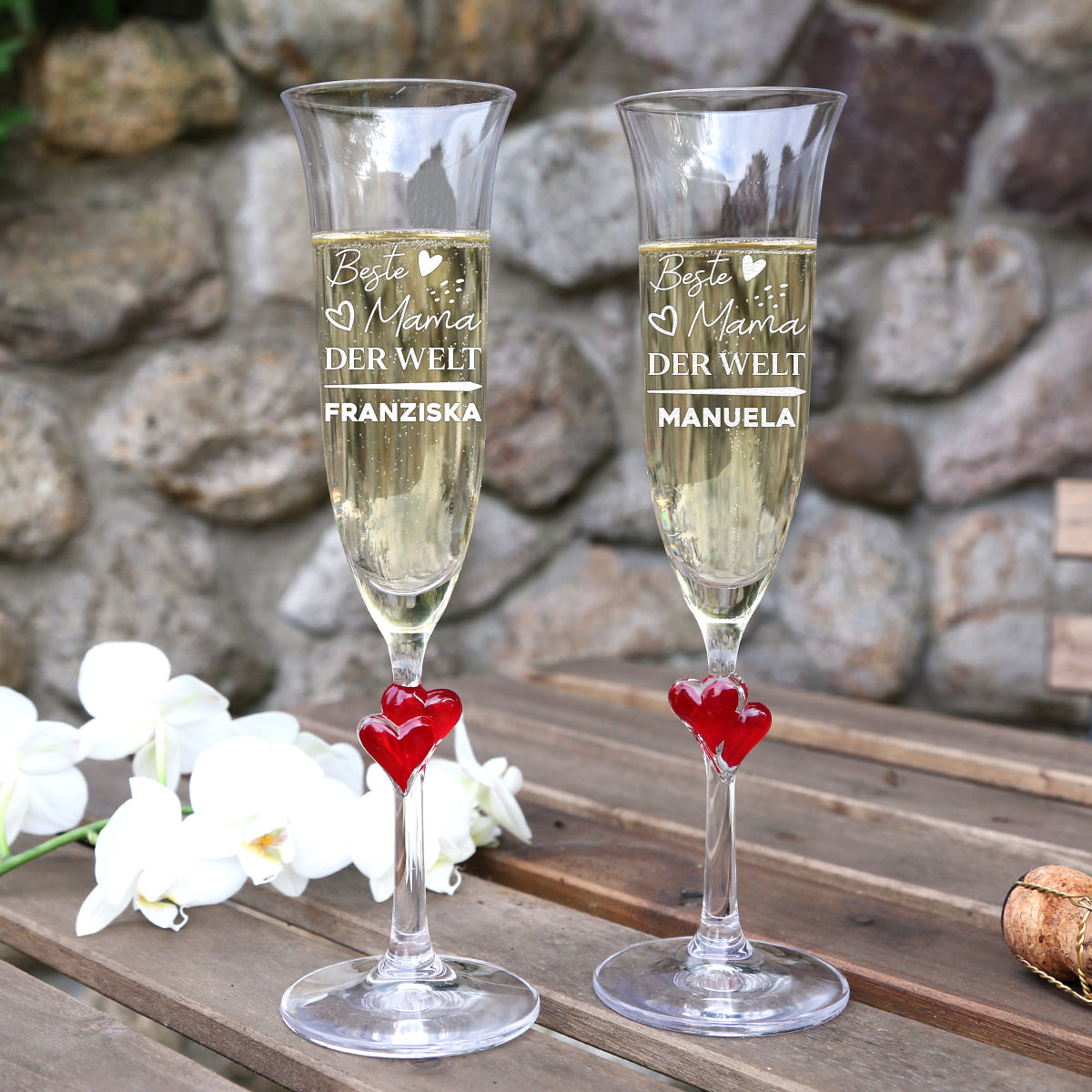 Sektglas 175 ml mit Gravur "Beste Mama der Welt"