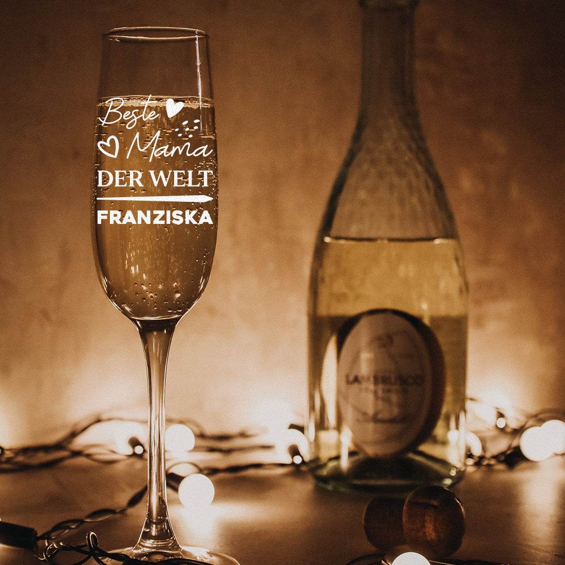 Sektglas 195 ml "Beste Mama der Welt" mit Gravur