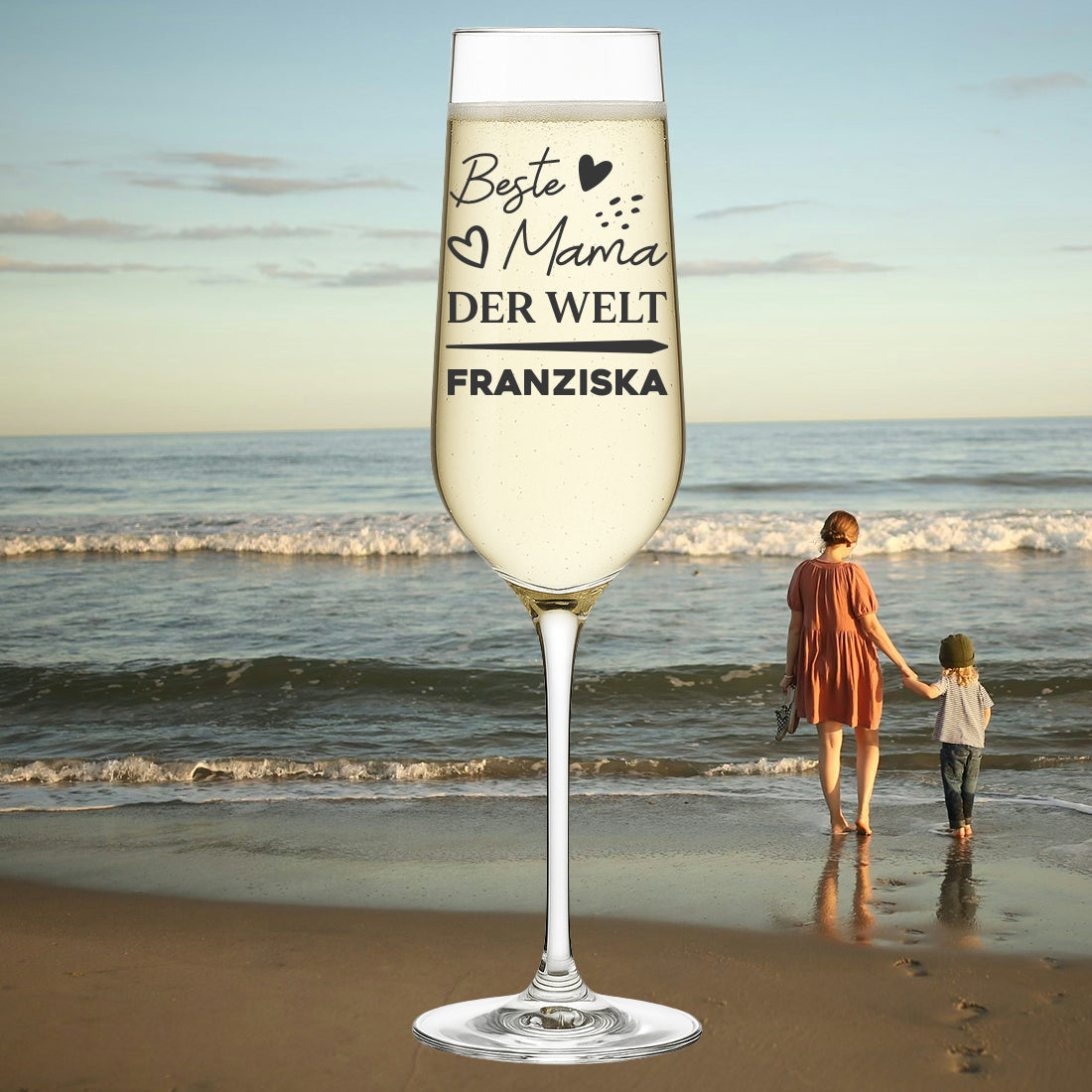 Sektglas 195 ml "Beste Mama der Welt" mit Gravur