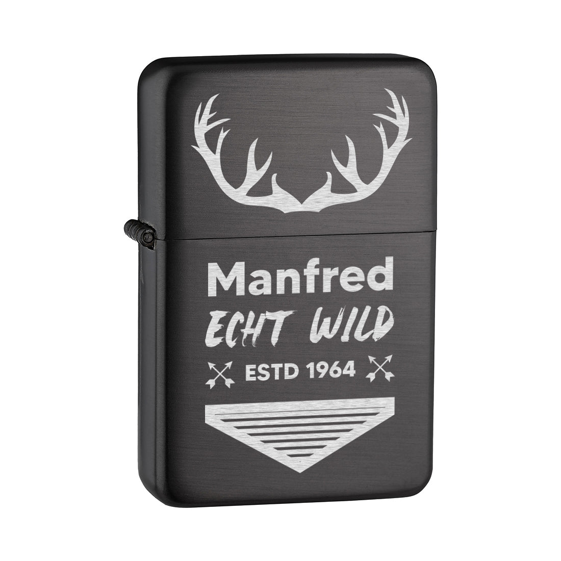 Metall Sturmfeuerzeug Echt Wild mit personalisierter Gravur