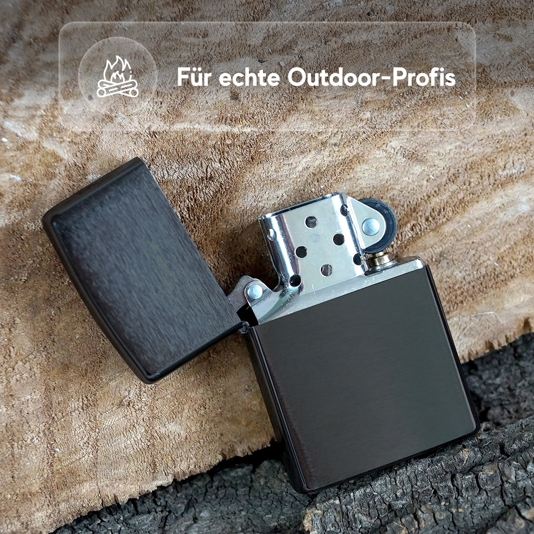 Metall Sturmfeuerzeug Echt Wild mit personalisierter Gravur