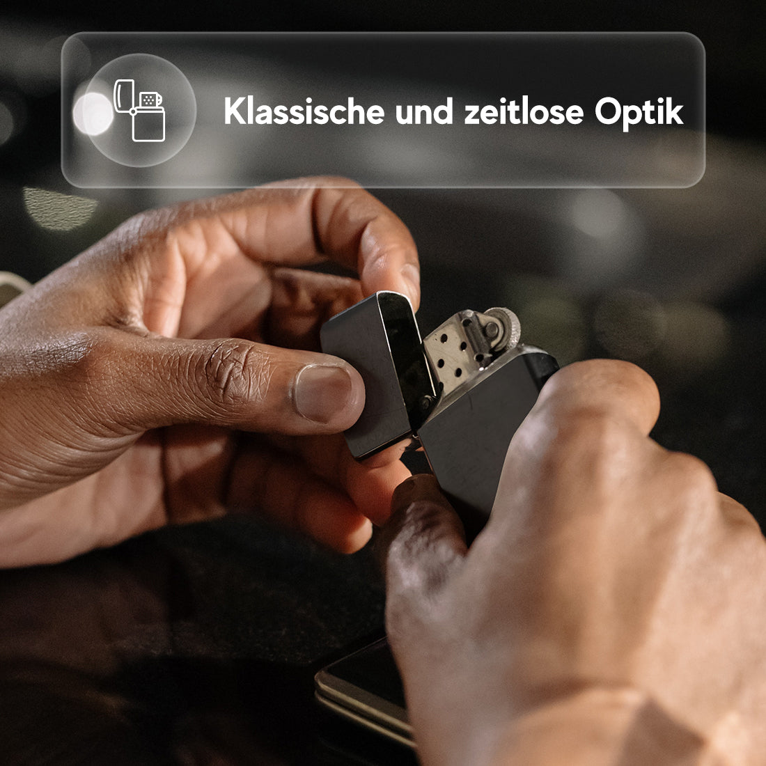 Metall Sturmfeuerzeug Echt Wild mit personalisierter Gravur