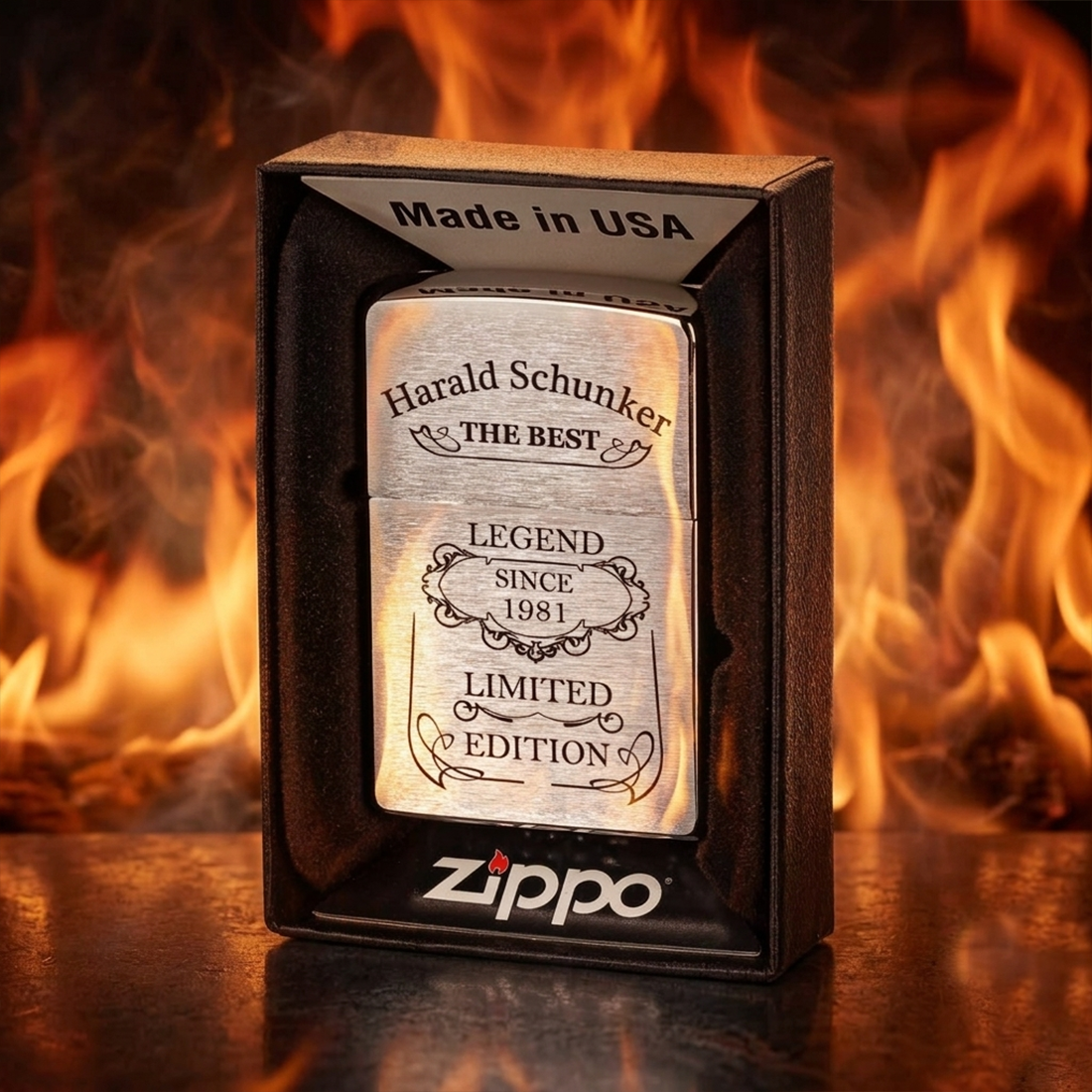 Zippo® Sturmfeuerzeug mit Gravur personalisiert