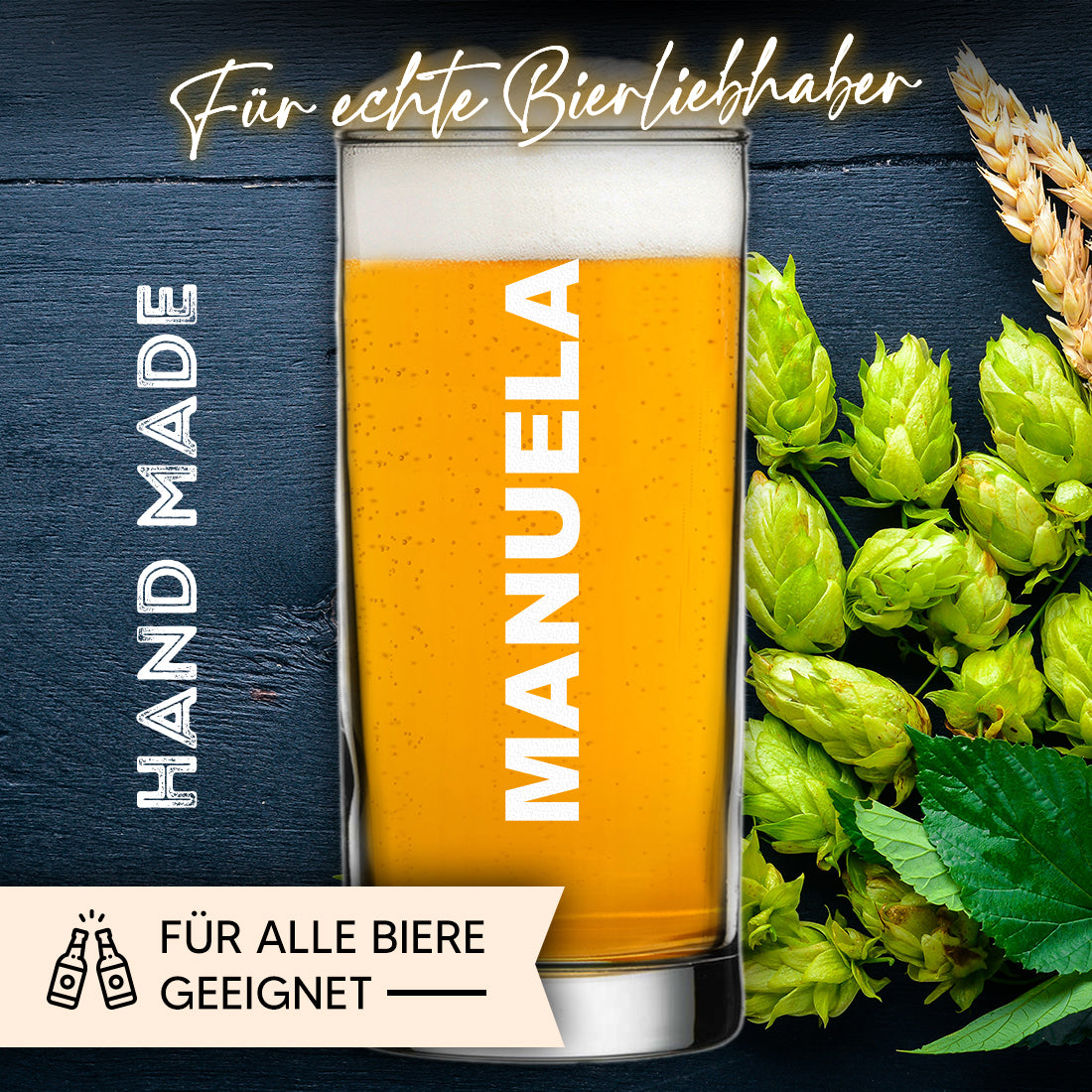 Personalisiertes Wasserglas 485 ml mit Wunschgravur