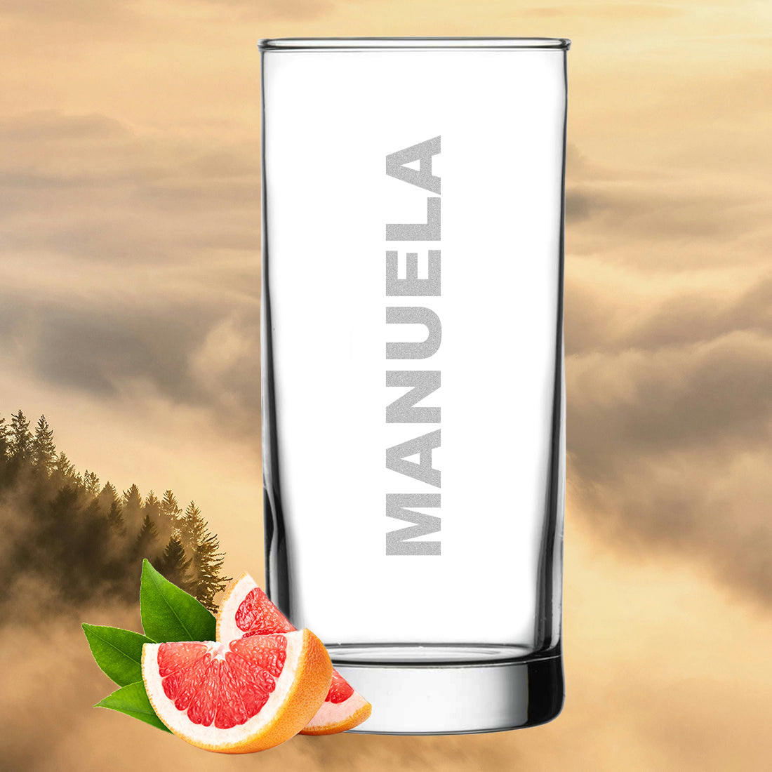 Personalisiertes Wasserglas 485 ml mit Wunschgravur