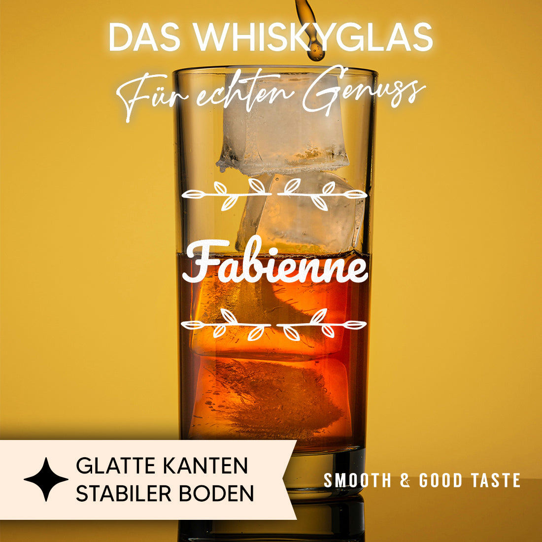 Trinkglas 485 ml für Drinks mit Wunschgravur