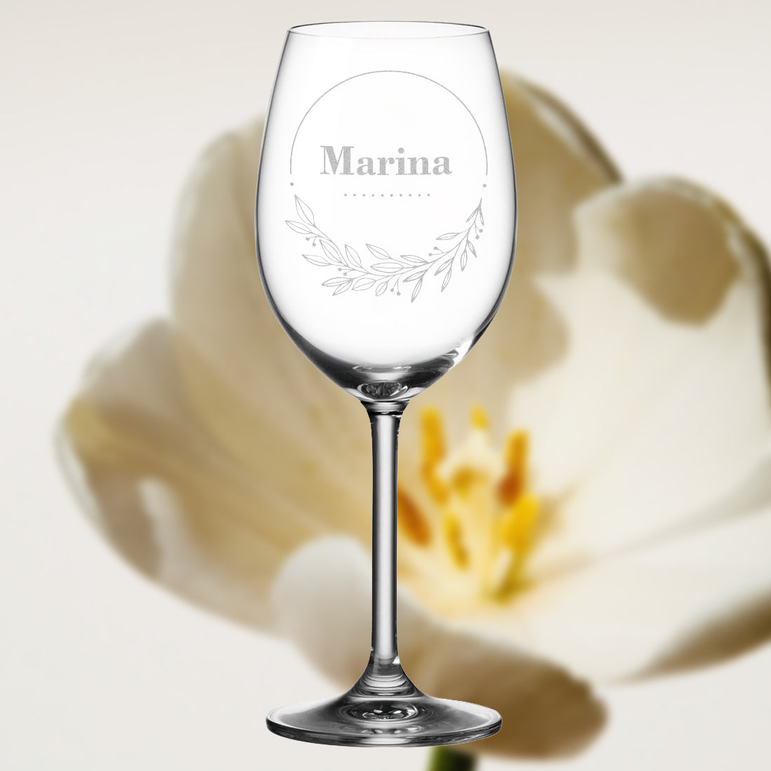 Personalisiertes Weinglas 460 ml mit Gravur - Ideal als Geschenk