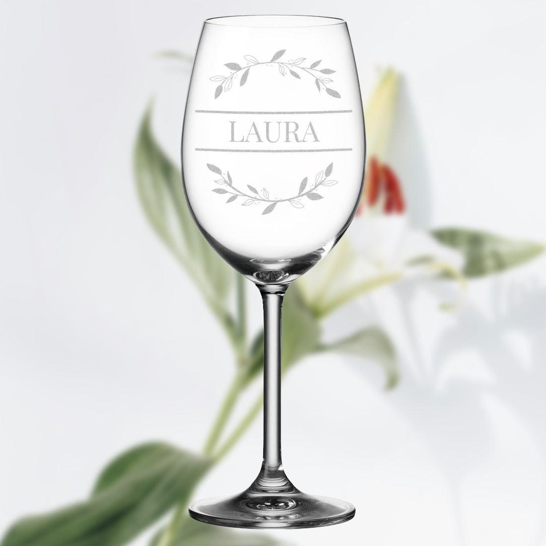 Weinglas 460 ml für Rotwein & Weißwein mit Gravur