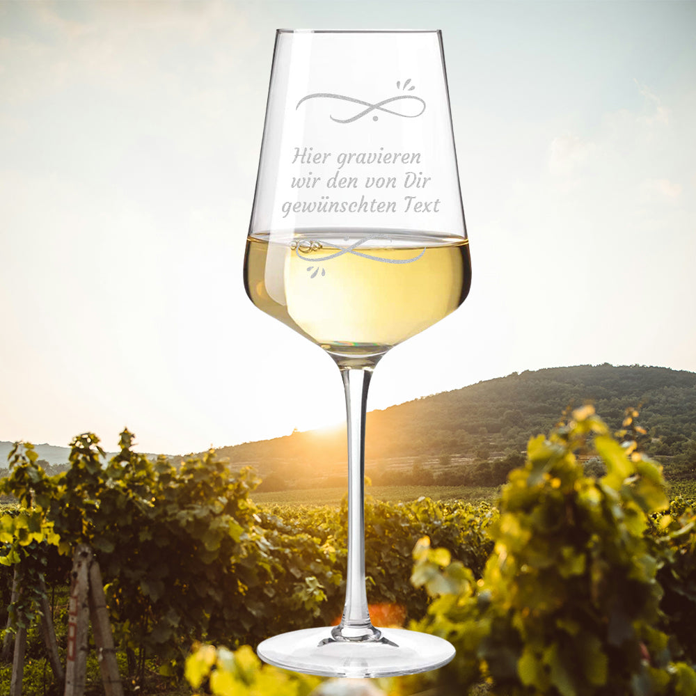 Weinglas 560 ml mit Wunschtext Gravur als Geschenk