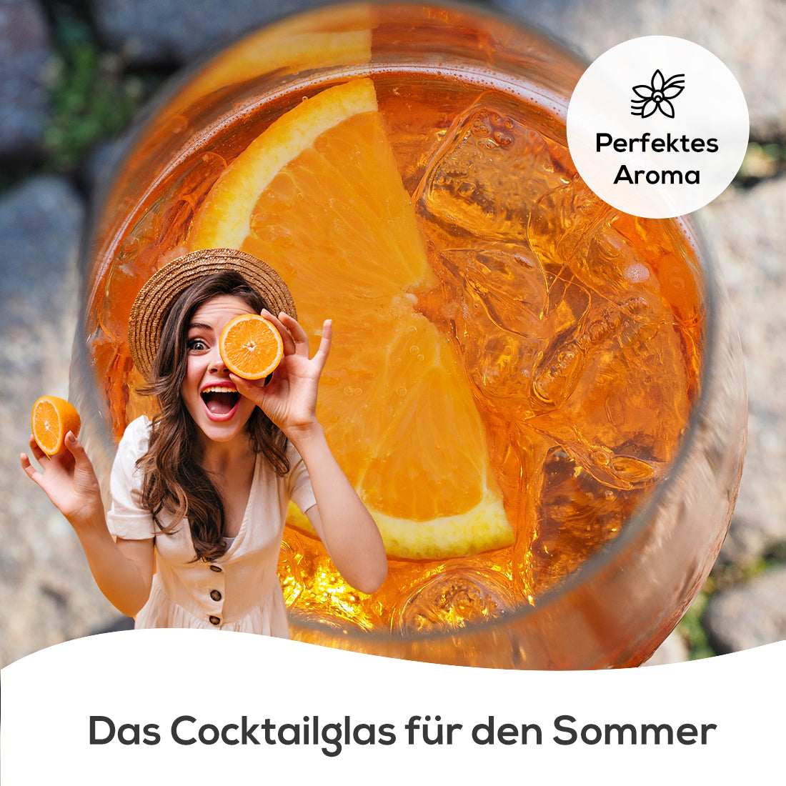 Weinglas 560 ml modern mit Gravur "Ein Glas Glück"