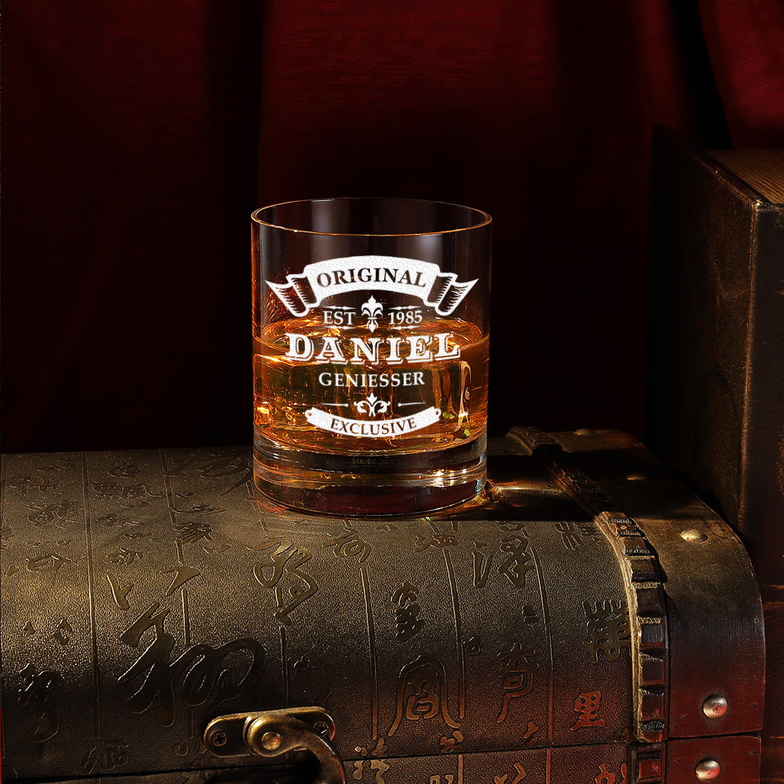 Whisky Skull Dekanter Set 850 ml mit Tumbler 320 ml - Motiv Original Exklusive