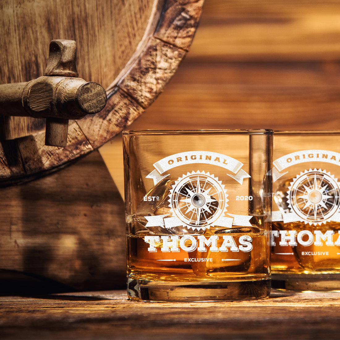 Whiskyglas 320 ml "Original Exklusive" mit Wunschgravur