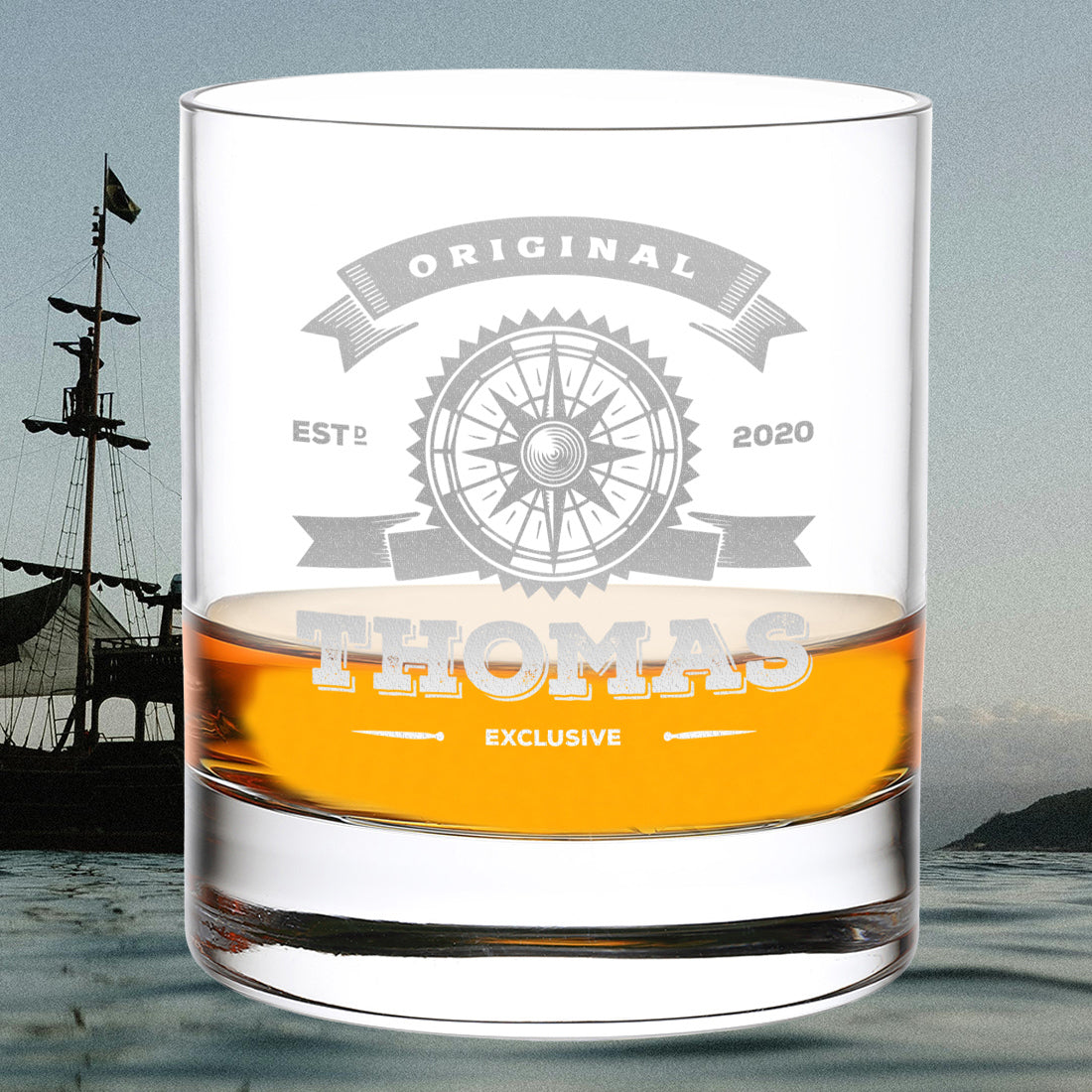 Whiskyglas 320 ml "Original Exklusive" mit Wunschgravur