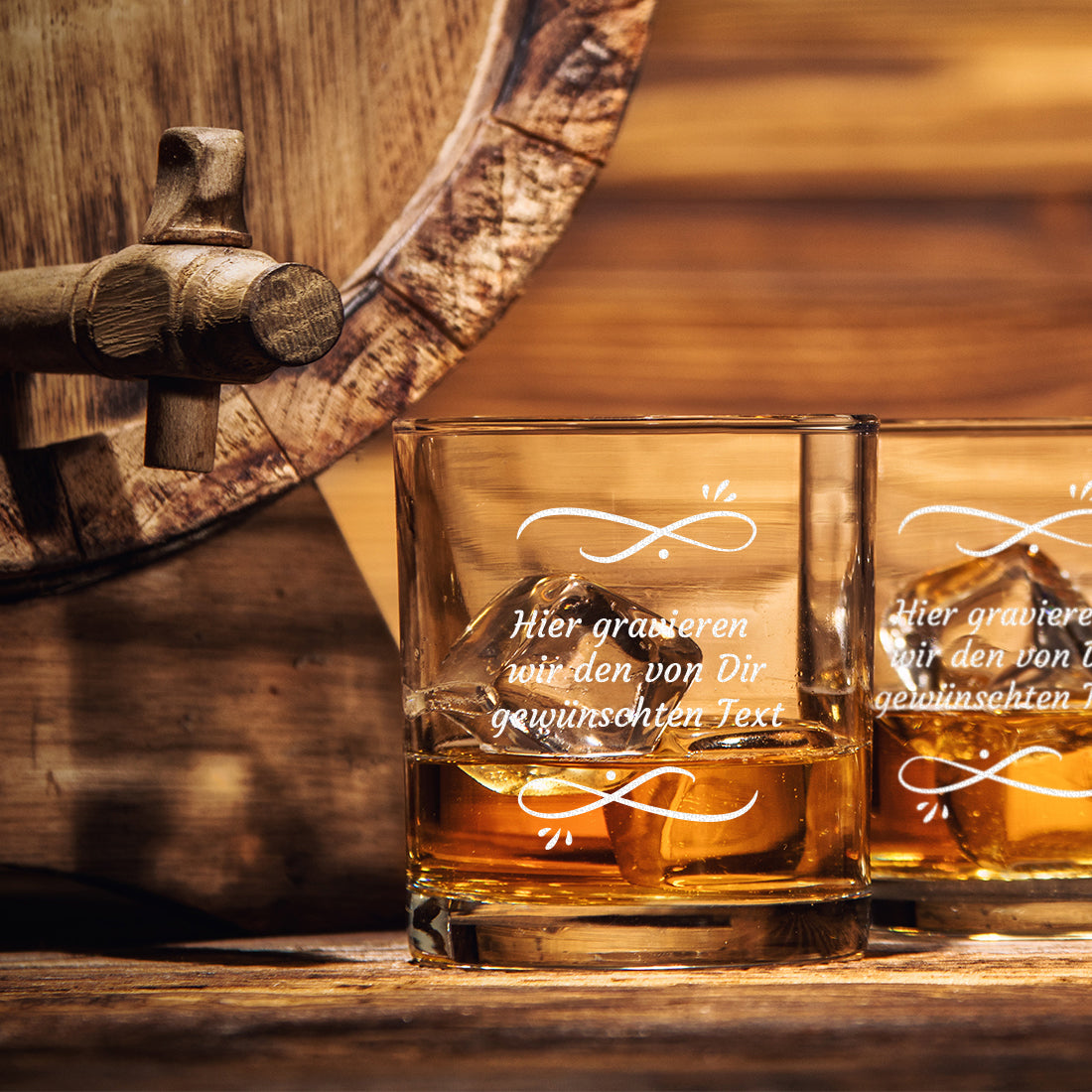 Personalisiertes Whiskyglas 320 ml mit Wunschtext