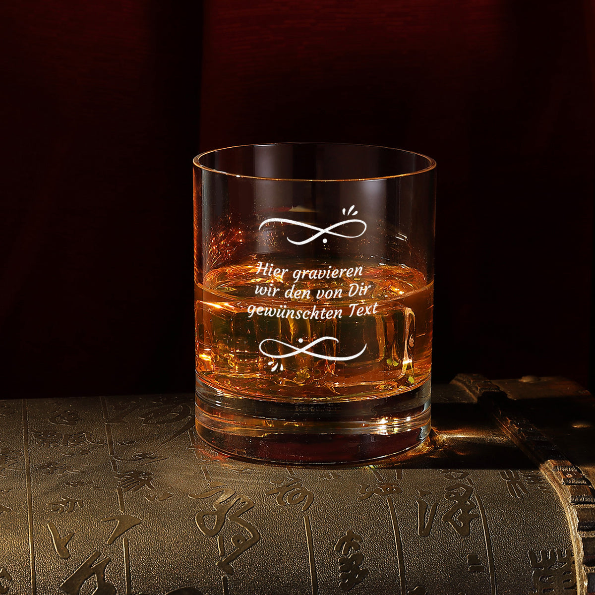 Personalisiertes Whiskyglas 320 ml mit Wunschtext