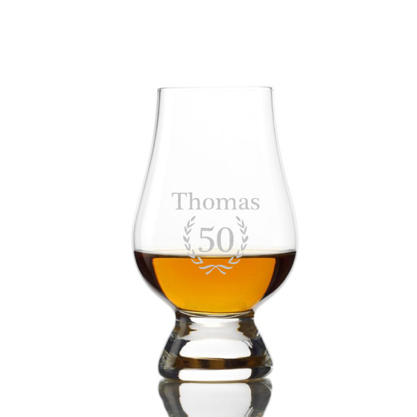 Whisky Nosing Glencairn Glas mit Gravur
